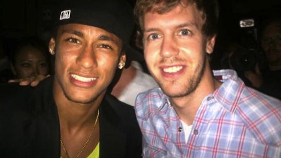 Neymar, Sebastian Vettel Neymar, Sebastian Vettel